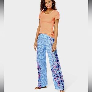 Lilly Pulitzer 33” Bal Harbour Palazzo Pant Multi Hidden Treasure